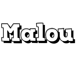 Malou snowing logo