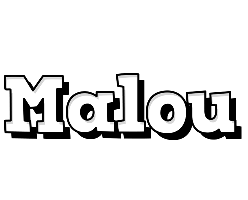 Malou snowing logo