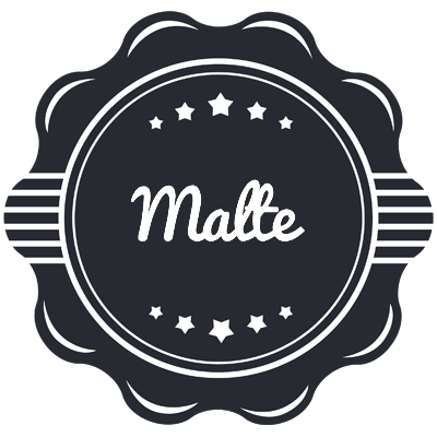 Malte badge logo