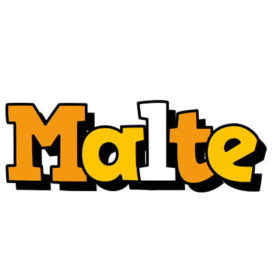 Malte cartoon logo
