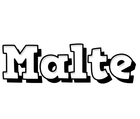 Malte snowing logo