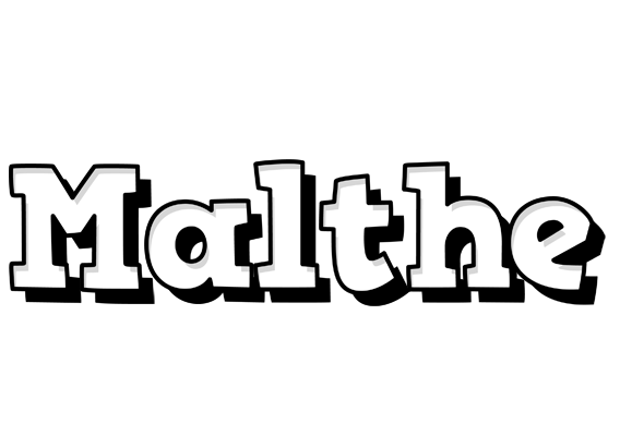 Malthe snowing logo