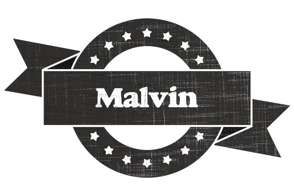 Malvin grunge logo