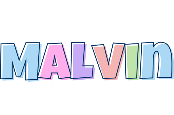 Malvin pastel logo