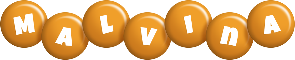 Malvina candy-orange logo