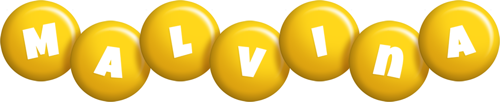 Malvina candy-yellow logo