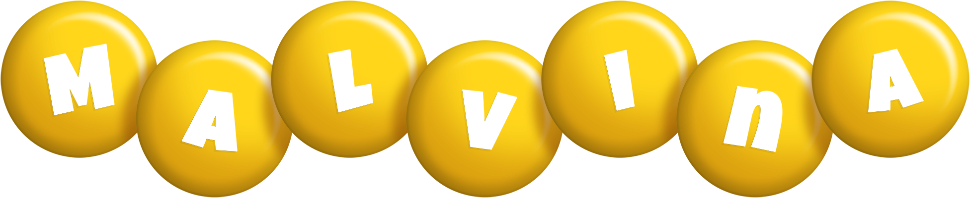 Malvina candy-yellow logo