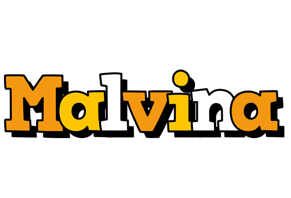 Malvina cartoon logo