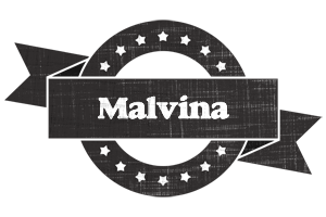 Malvina grunge logo