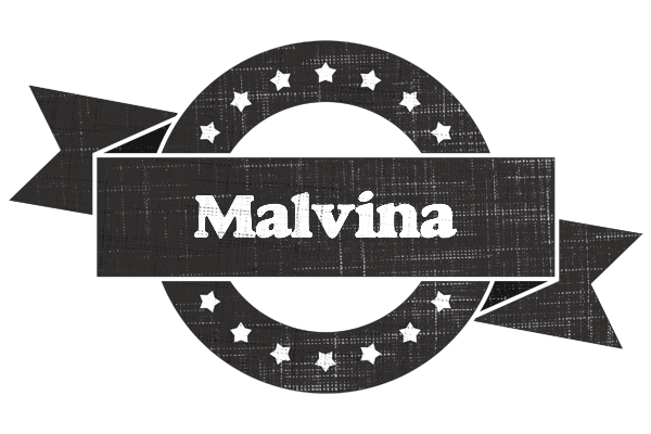 Malvina grunge logo