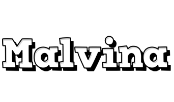 Malvina snowing logo