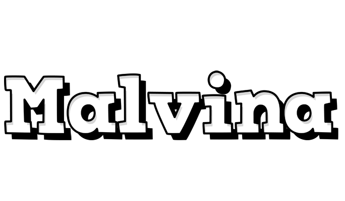 Malvina snowing logo