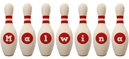 Malwina bowling-pin logo