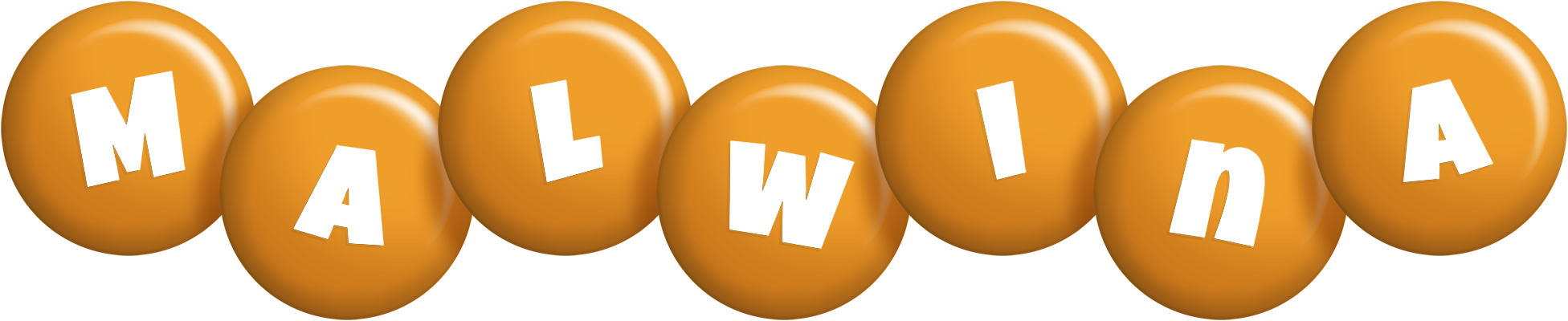 Malwina candy-orange logo