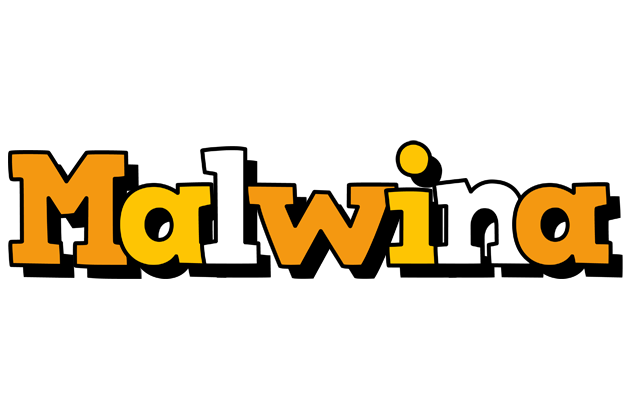 Malwina cartoon logo