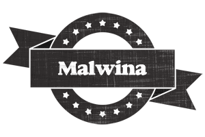 Malwina grunge logo