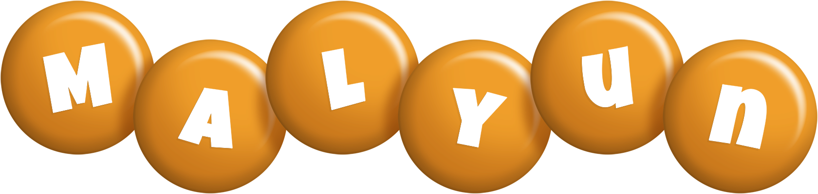 Malyun candy-orange logo