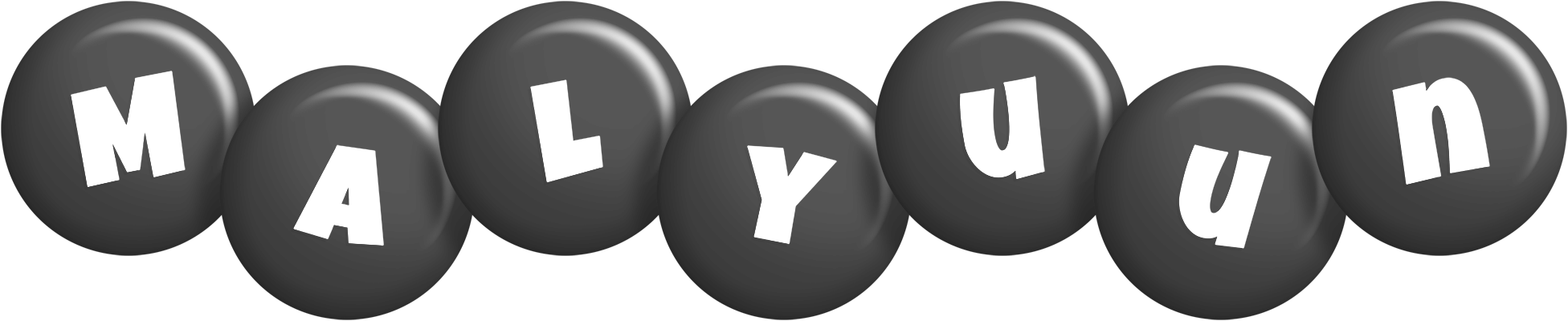 Malyuun candy-black logo