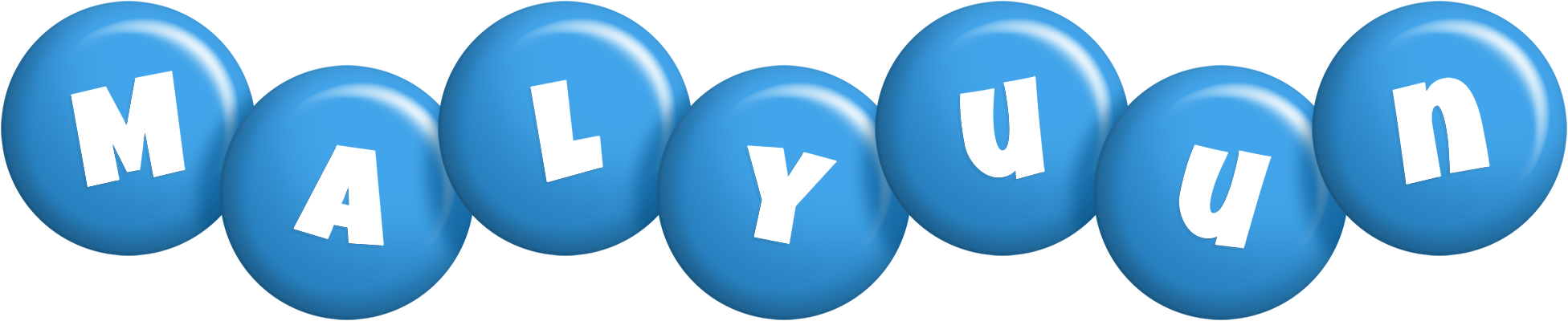 Malyuun candy-blue logo