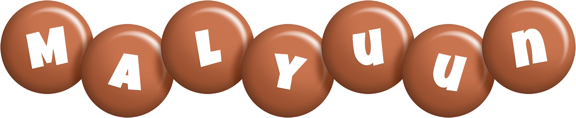 Malyuun candy-brown logo