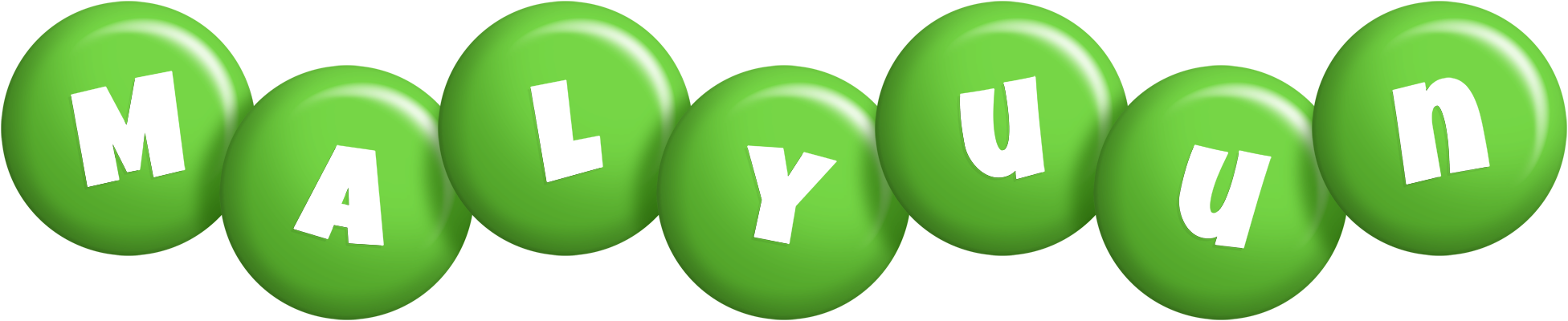 Malyuun candy-green logo