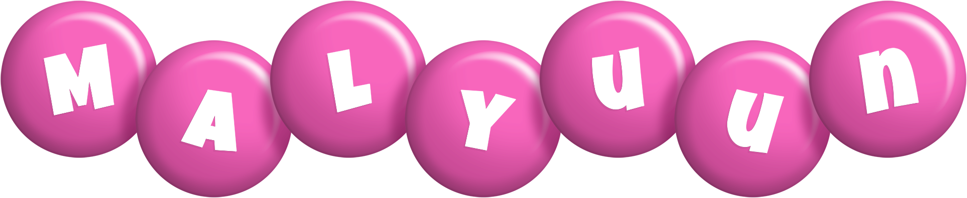 Malyuun candy-pink logo