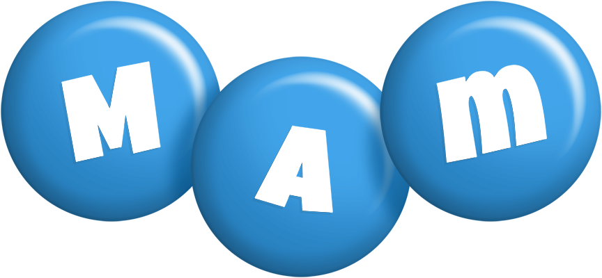 Mam candy-blue logo
