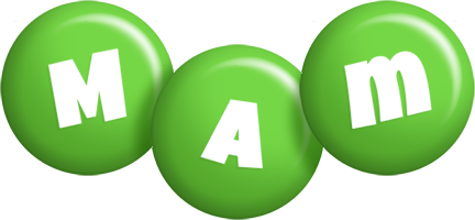 Mam candy-green logo