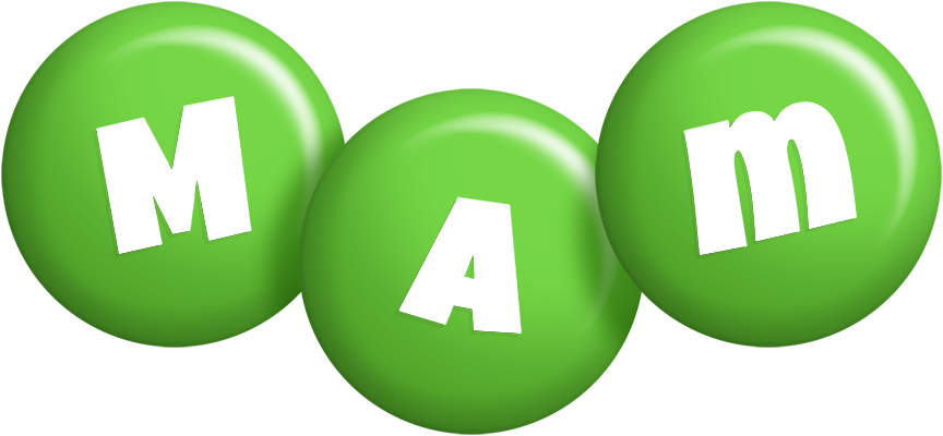 Mam candy-green logo