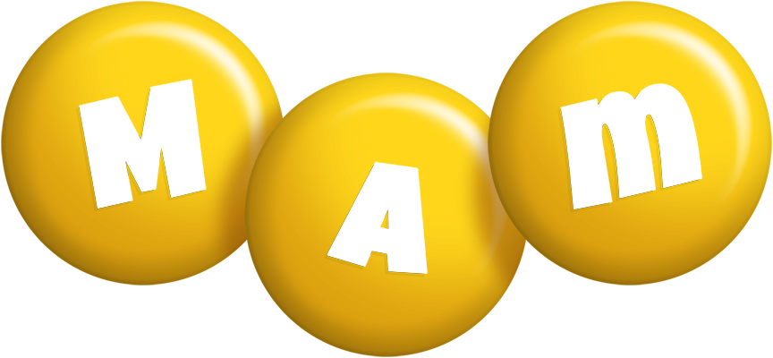 Mam candy-yellow logo