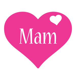 Mam love-heart logo