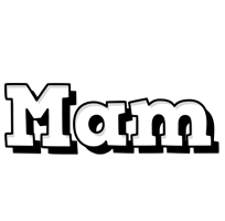 Mam snowing logo