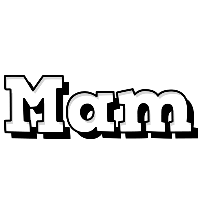 Mam snowing logo