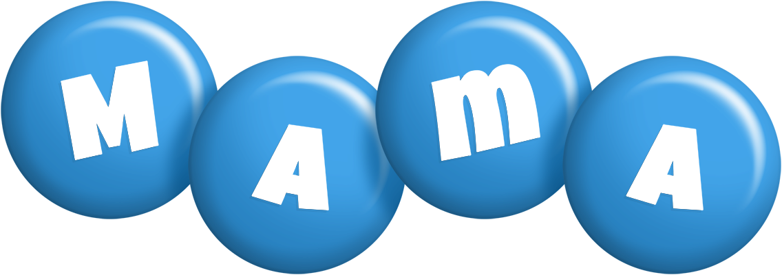 Mama candy-blue logo