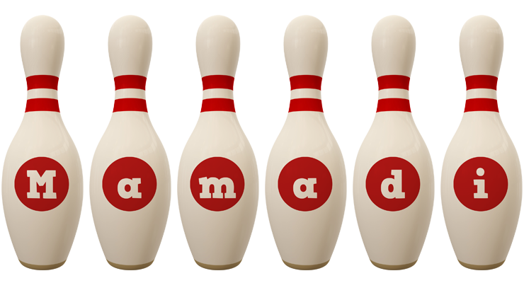 Mamadi bowling-pin logo