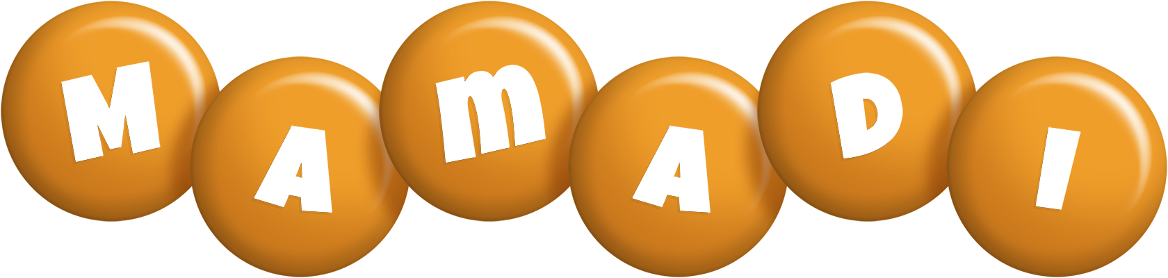 Mamadi candy-orange logo
