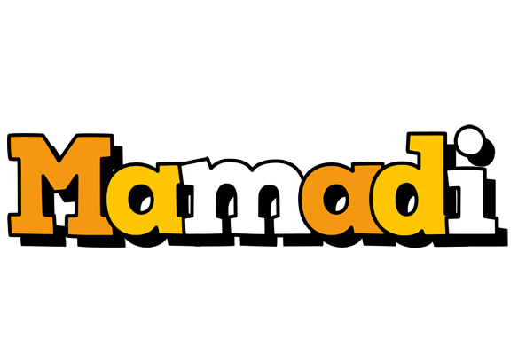 Mamadi cartoon logo