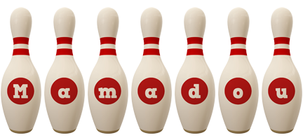 Mamadou bowling-pin logo