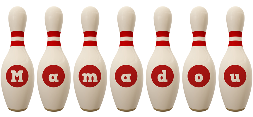 Mamadou bowling-pin logo
