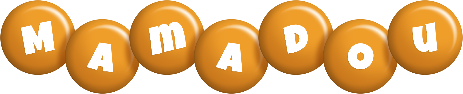 Mamadou candy-orange logo