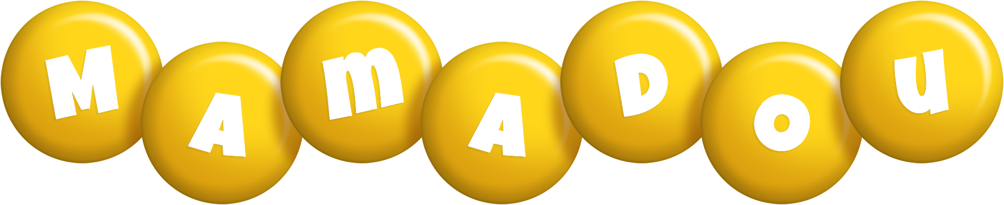 Mamadou candy-yellow logo