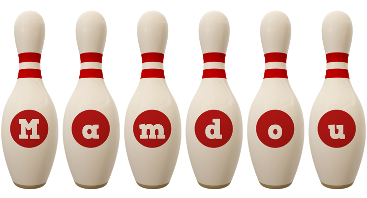 Mamdou bowling-pin logo