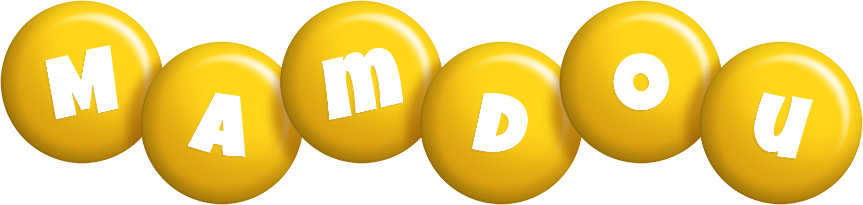 Mamdou candy-yellow logo