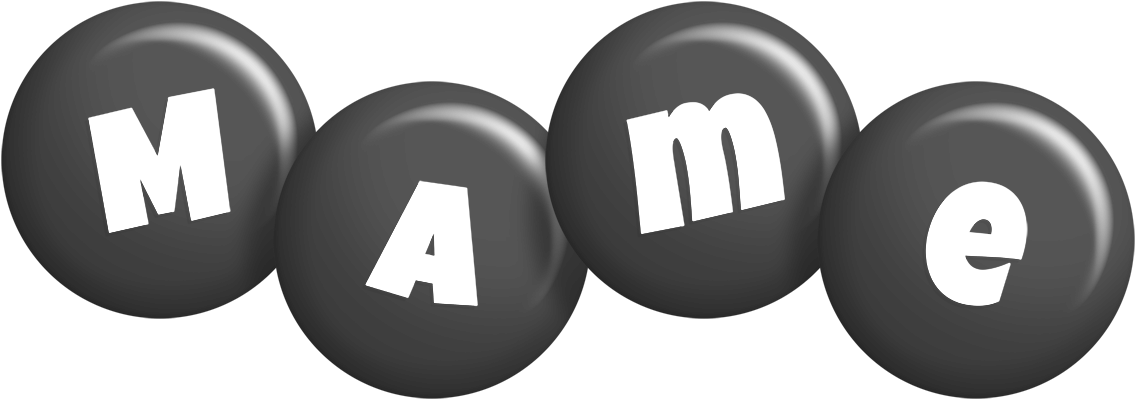 Mame candy-black logo
