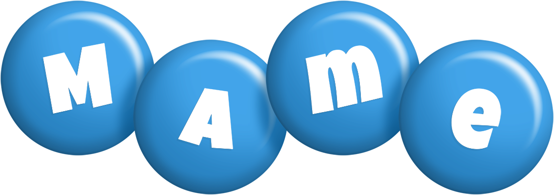 Mame candy-blue logo