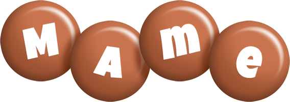 Mame candy-brown logo