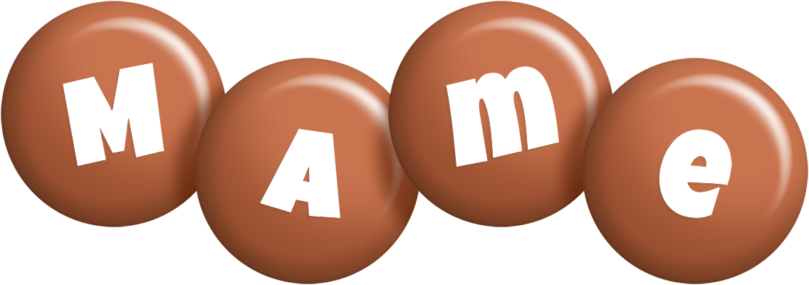 Mame candy-brown logo