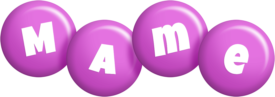 Mame candy-purple logo