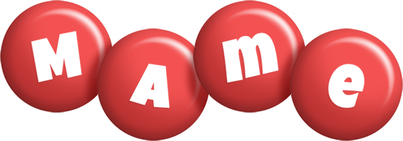 Mame candy-red logo