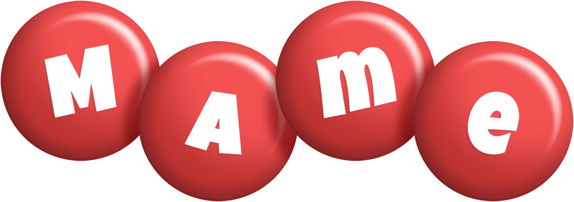 Mame candy-red logo